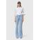 MAC regular waist wide leg jeans light blue denim