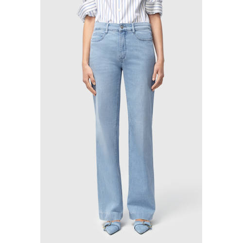 MAC regular waist wide leg jeans light blue denim afbeelding