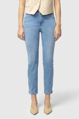 regular waist regular fit jeans light blue denim