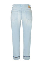 thumbnail: MAC regular waist straight leg jeans light blue denim