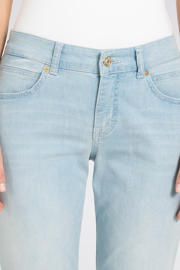 thumbnail: MAC regular waist straight leg jeans light blue denim