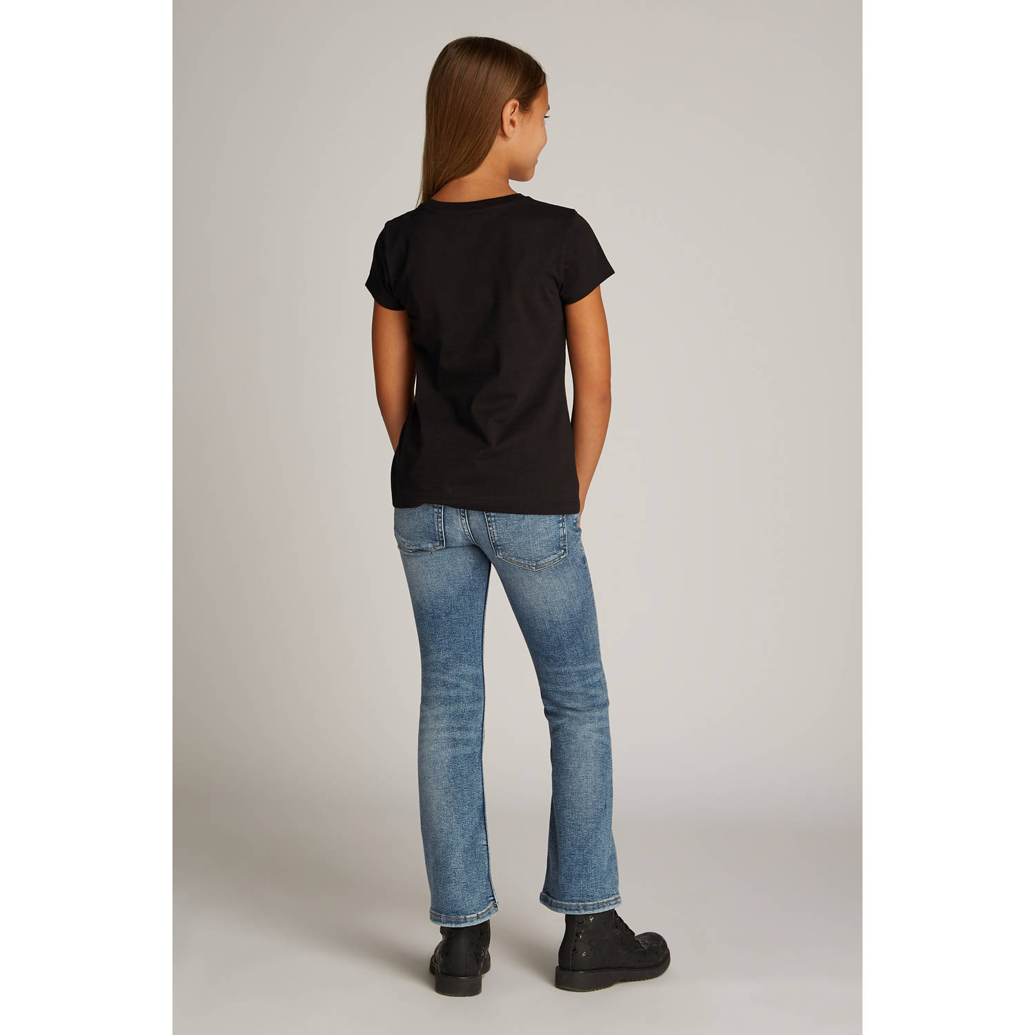 Calvin Klein T-shirt (set van 2) zwart lila