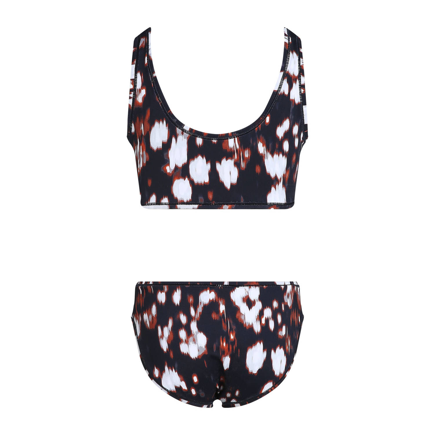 Calvin Klein crop bikini donkerblauw rood wit