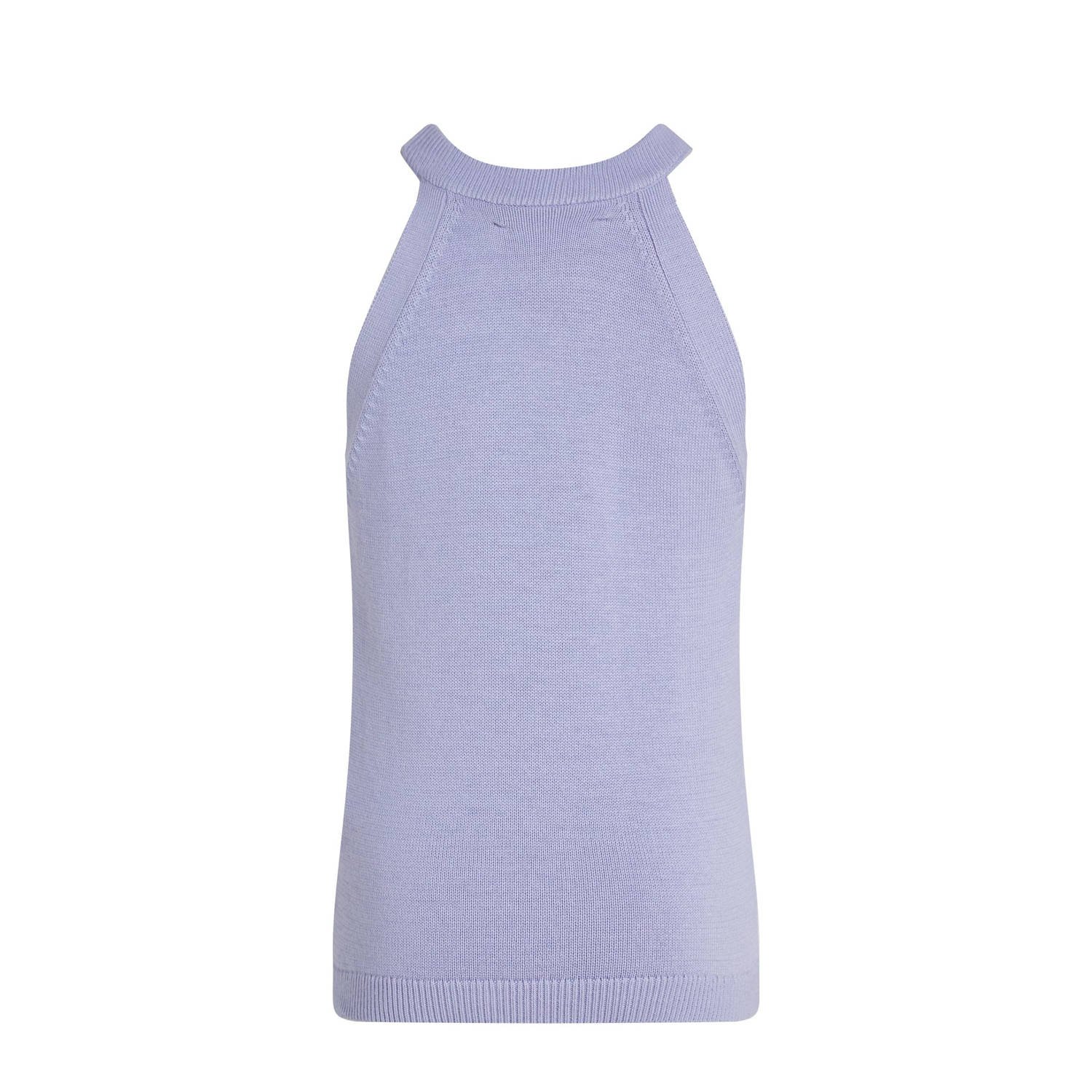 Calvin Klein haltertop lila fijn gebreid