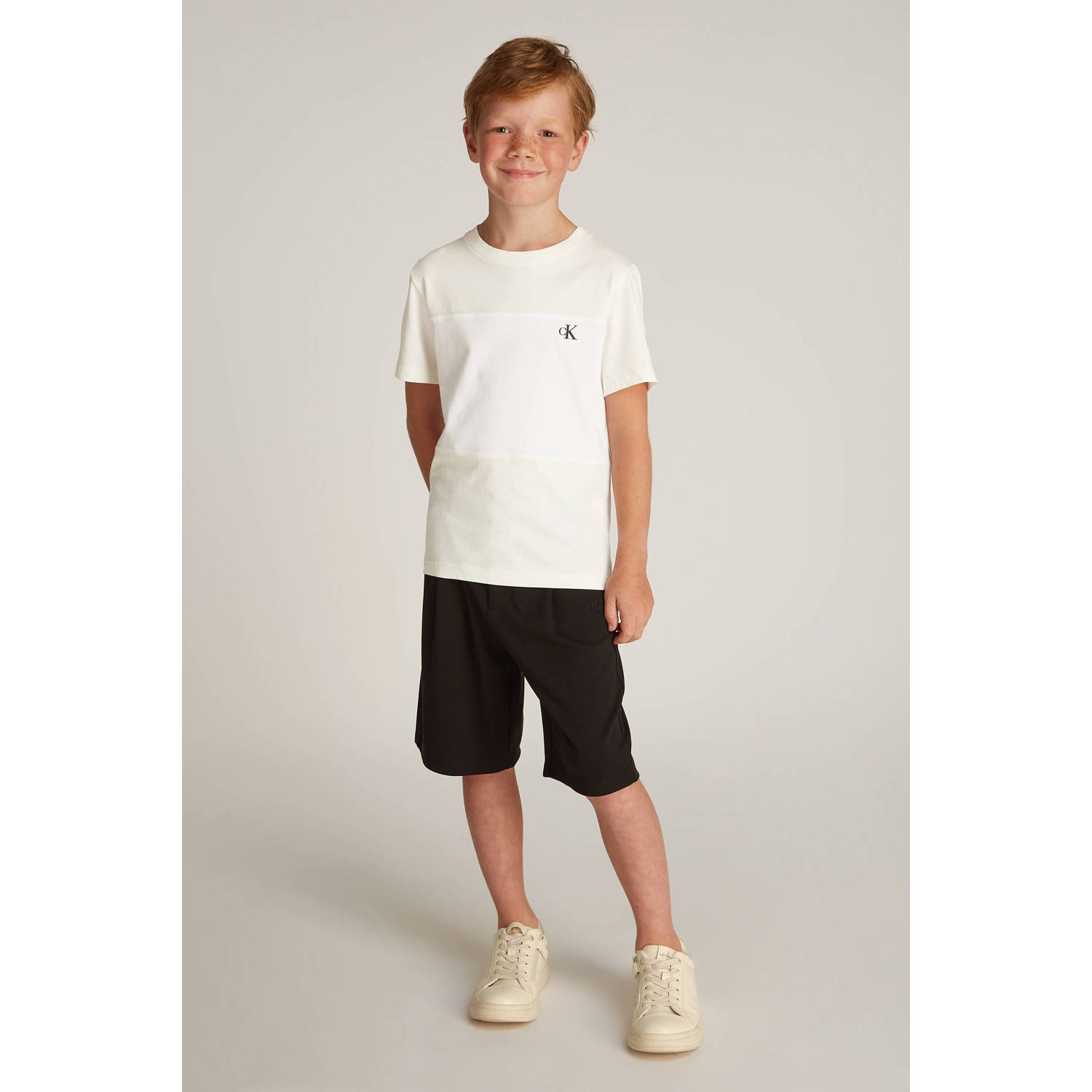 Calvin Klein T-shirt (set van 2) Zwart wit