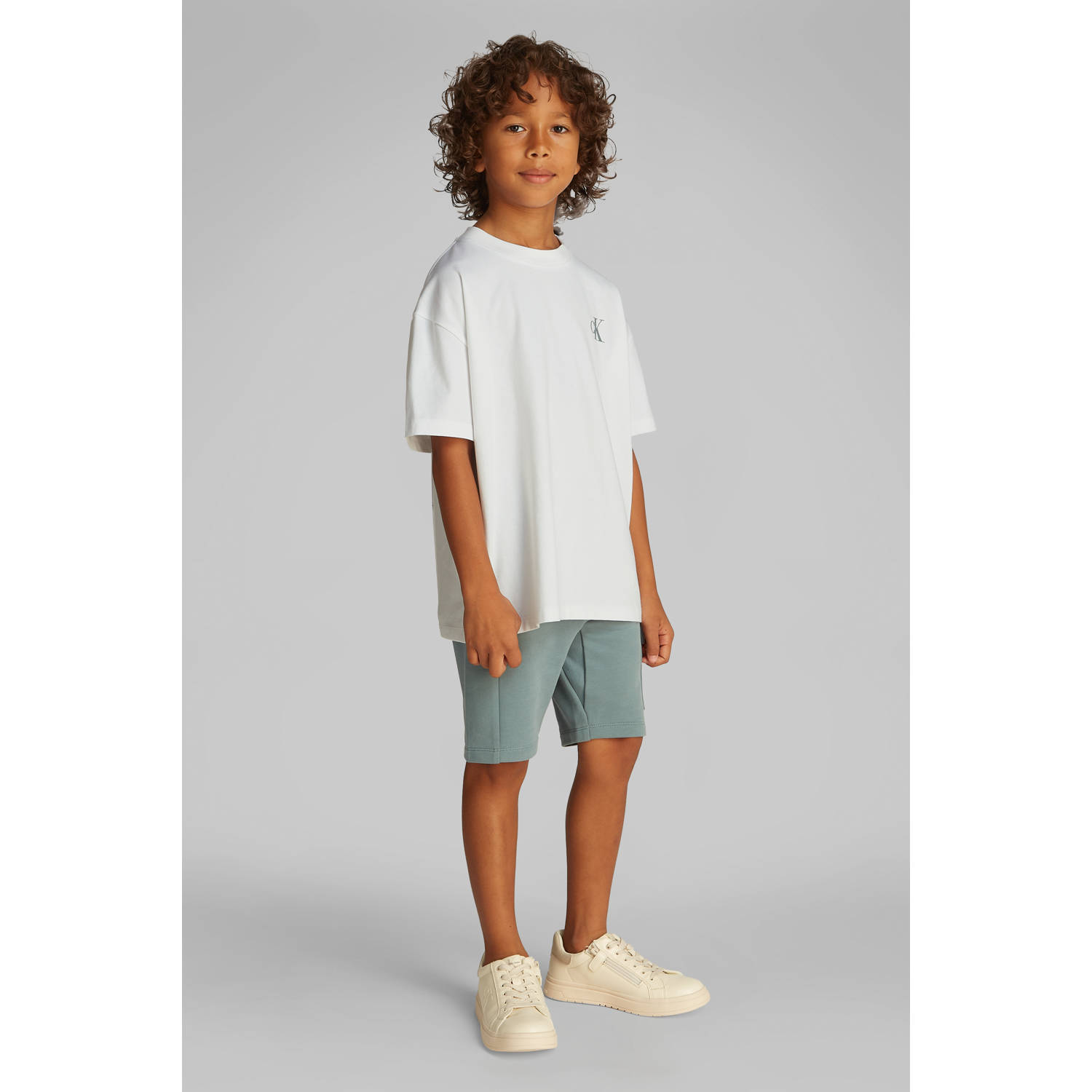 Calvin Klein Jeans T-shirt met motiefprint aan de achterkant model 'MIAMI'