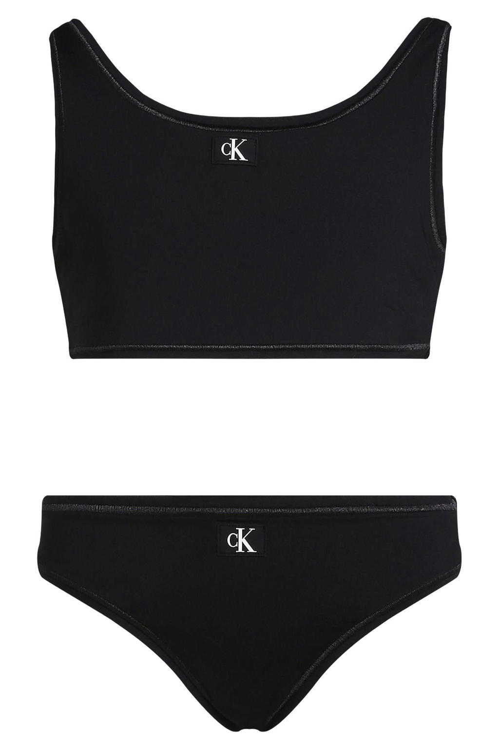 Calvin Klein crop bikini zwart