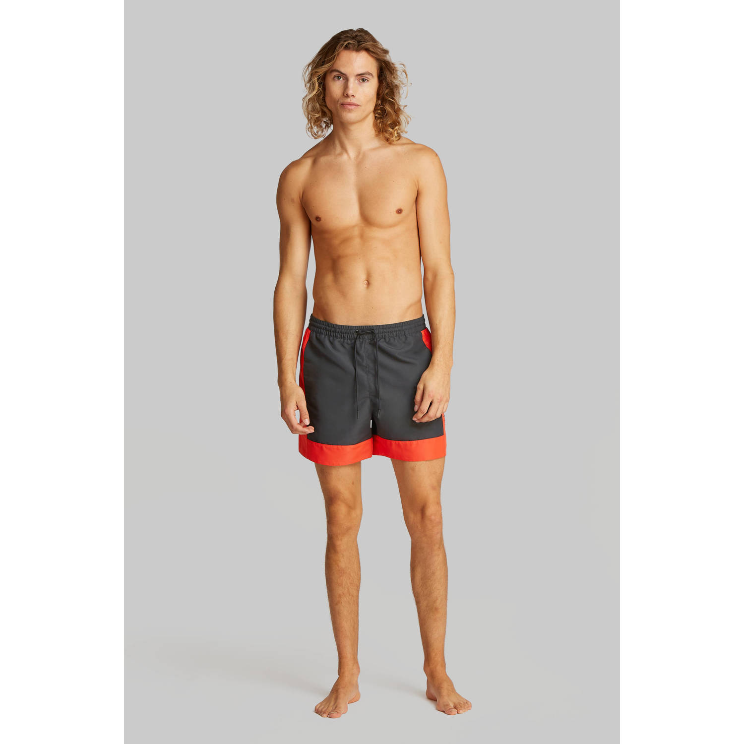 Calvin Klein zwemshort zwart oranje