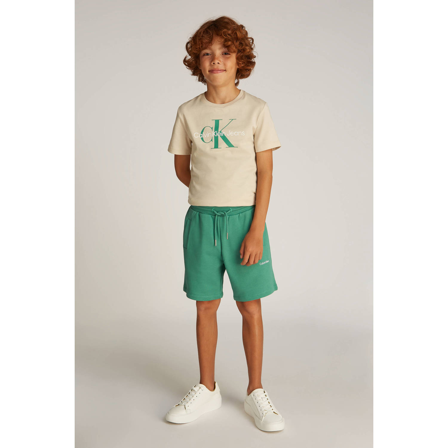 Calvin Klein sweatshort groen