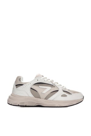 Shift leren sneakers beige/wit