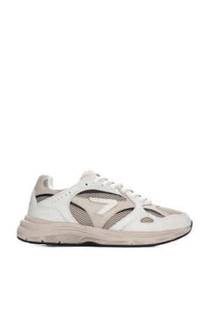 Shift leren sneakers beige/wit