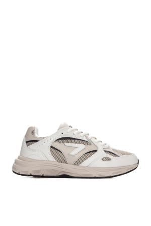 Shift leren sneakers beige/wit