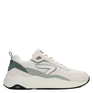 Glide chunky suède sneakers beige/groen