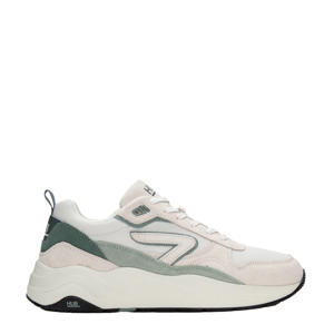 Glide  chunky suède sneakers beige/groen