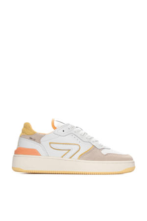 Smash leren sneakers wit/roze