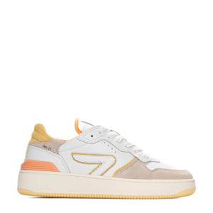 Smash leren sneakers wit/roze