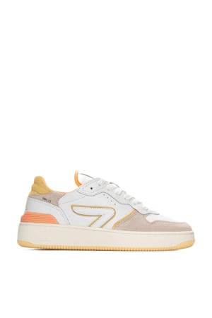 Smash leren sneakers wit/roze