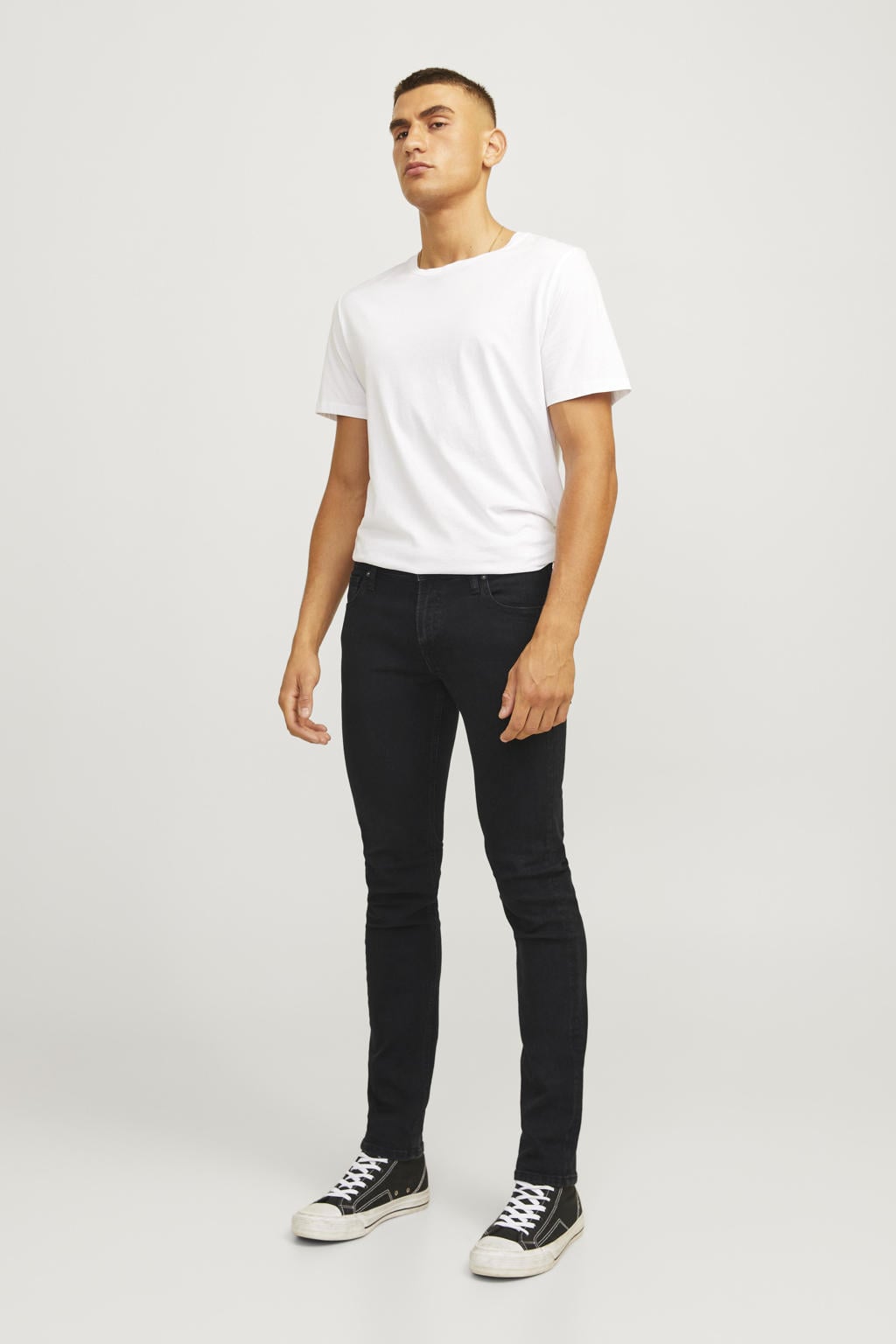 JJ REBEL slim fit jeans JREBLUKE black denim