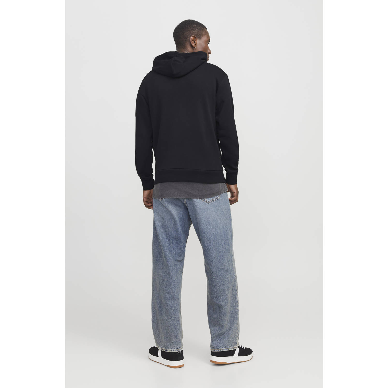 JACK & JONES ESSENTIALS hoodie zwart