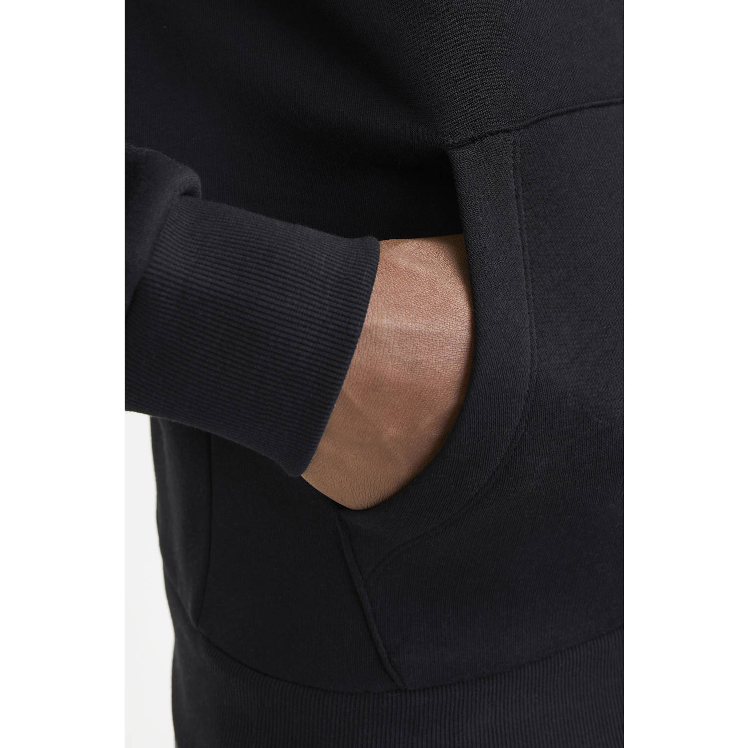 JACK & JONES ESSENTIALS hoodie zwart