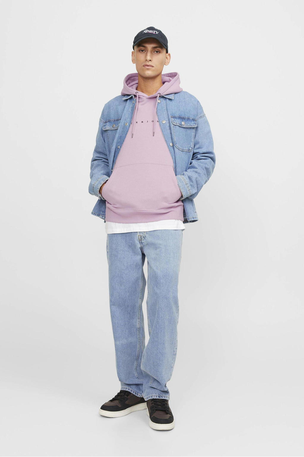 JACK & JONES ESSENTIALS hoodie Lichtroze