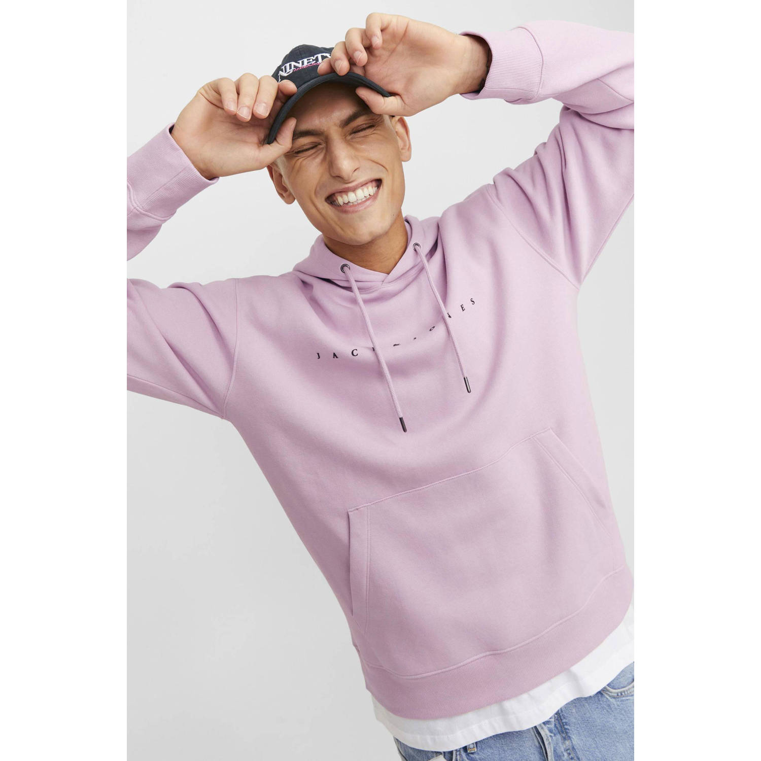 JACK & JONES ESSENTIALS hoodie Lichtroze