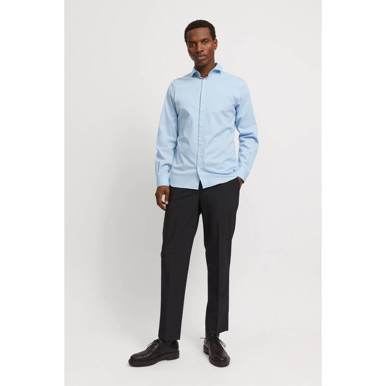 JACK & JONES PREMIUM zakelijk overhemd lichtblauw