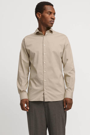 zakelijk overhemd beige