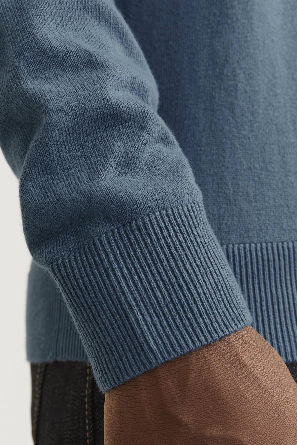 JACK & JONES ESSENTIALS gebreide trui blauw
