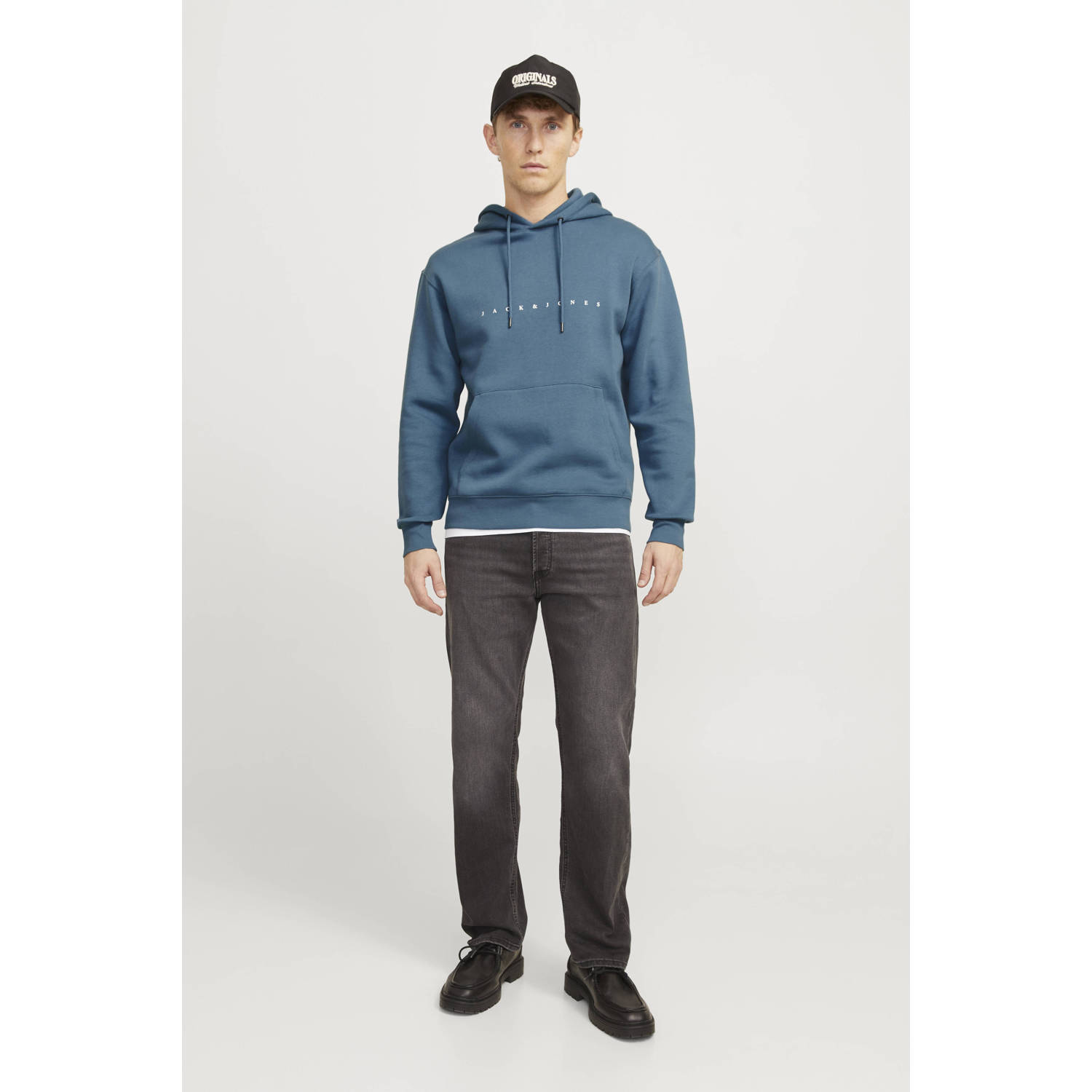 JACK & JONES ESSENTIALS hoodie blauw