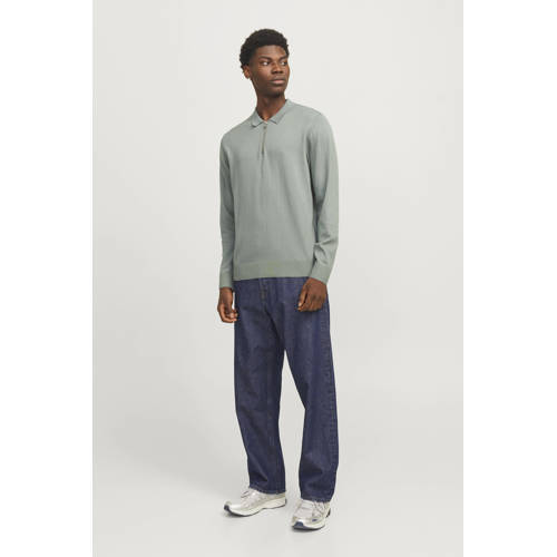 JACK & JONES ESSENTIALS trui fijn gebreid groen afbeelding