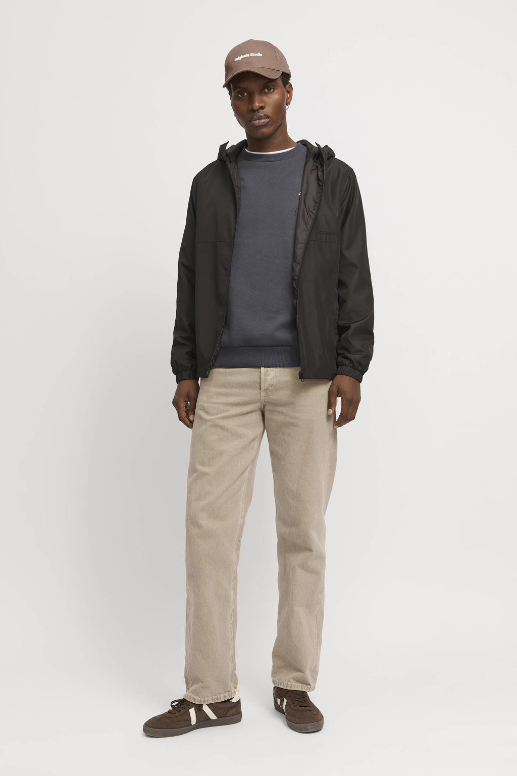 JACK & JONES ORIGINALS sweater grijs