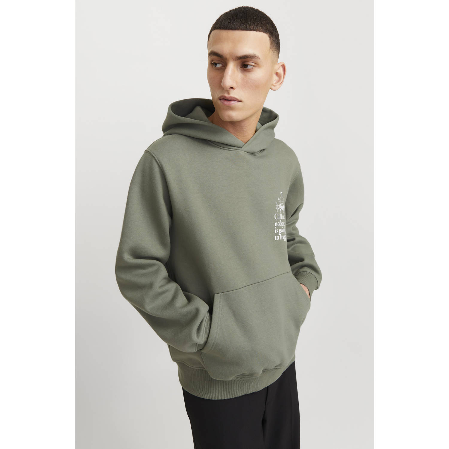 JACK & JONES PREMIUM hoodie groen