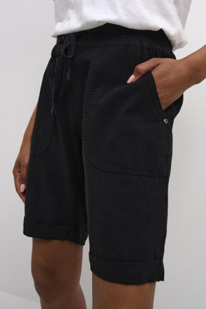 comfort fit regular waist bermuda short zwart