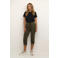 Kaffe slim regular waist broek kaki