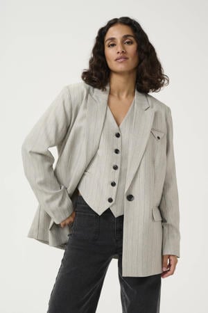 oversized blazer lichtgrijs