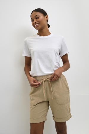 comfort fit regular waist casual short zand