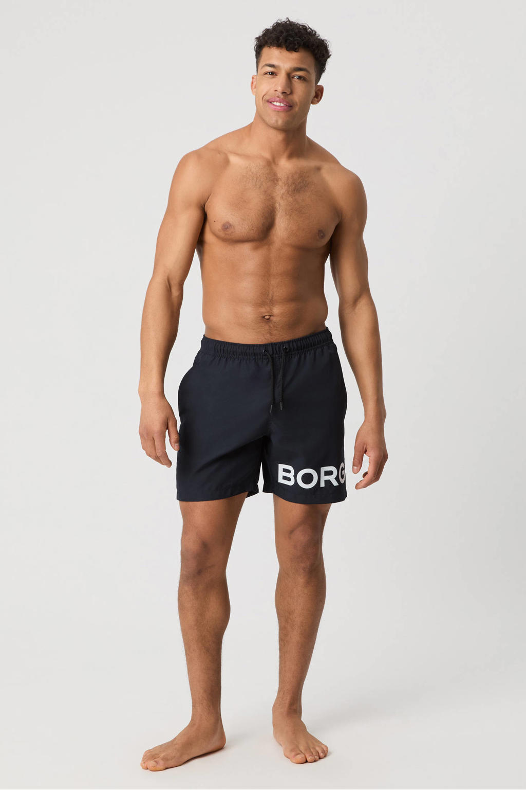 Björn Borg zwemshort met logo donkerblauw