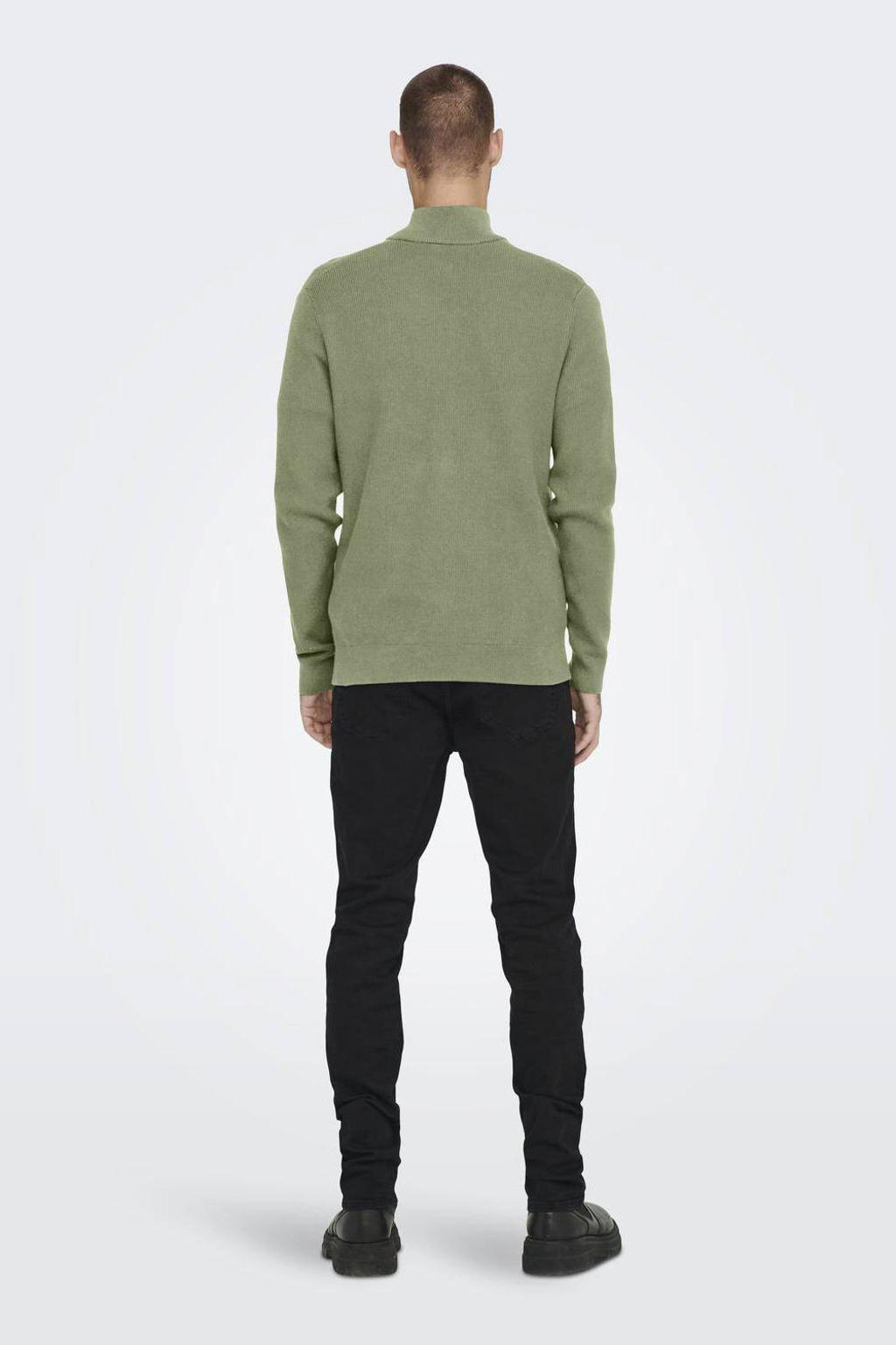 ONLY & SONS gebreide trui groen