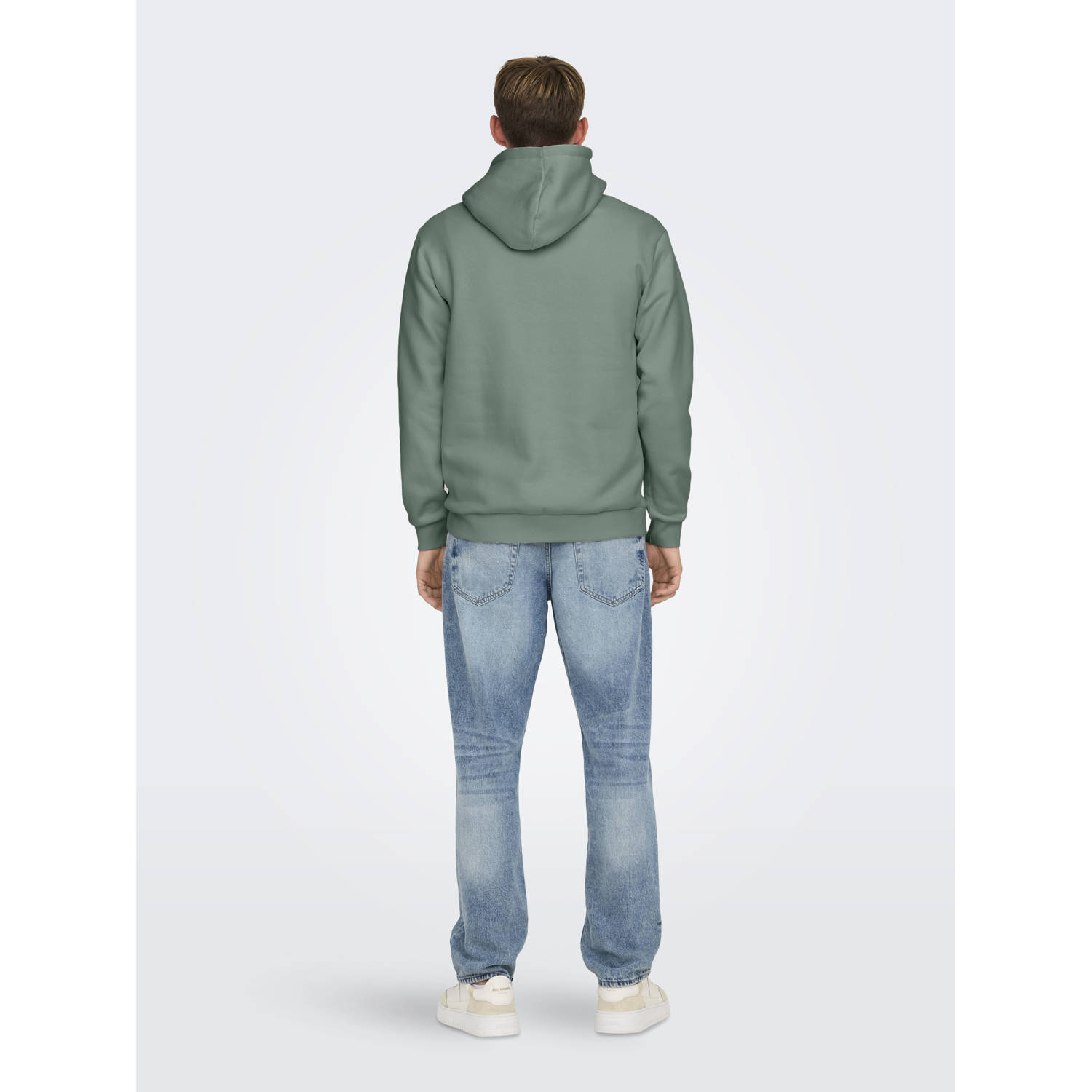 ONLY & SONS hoodie groen