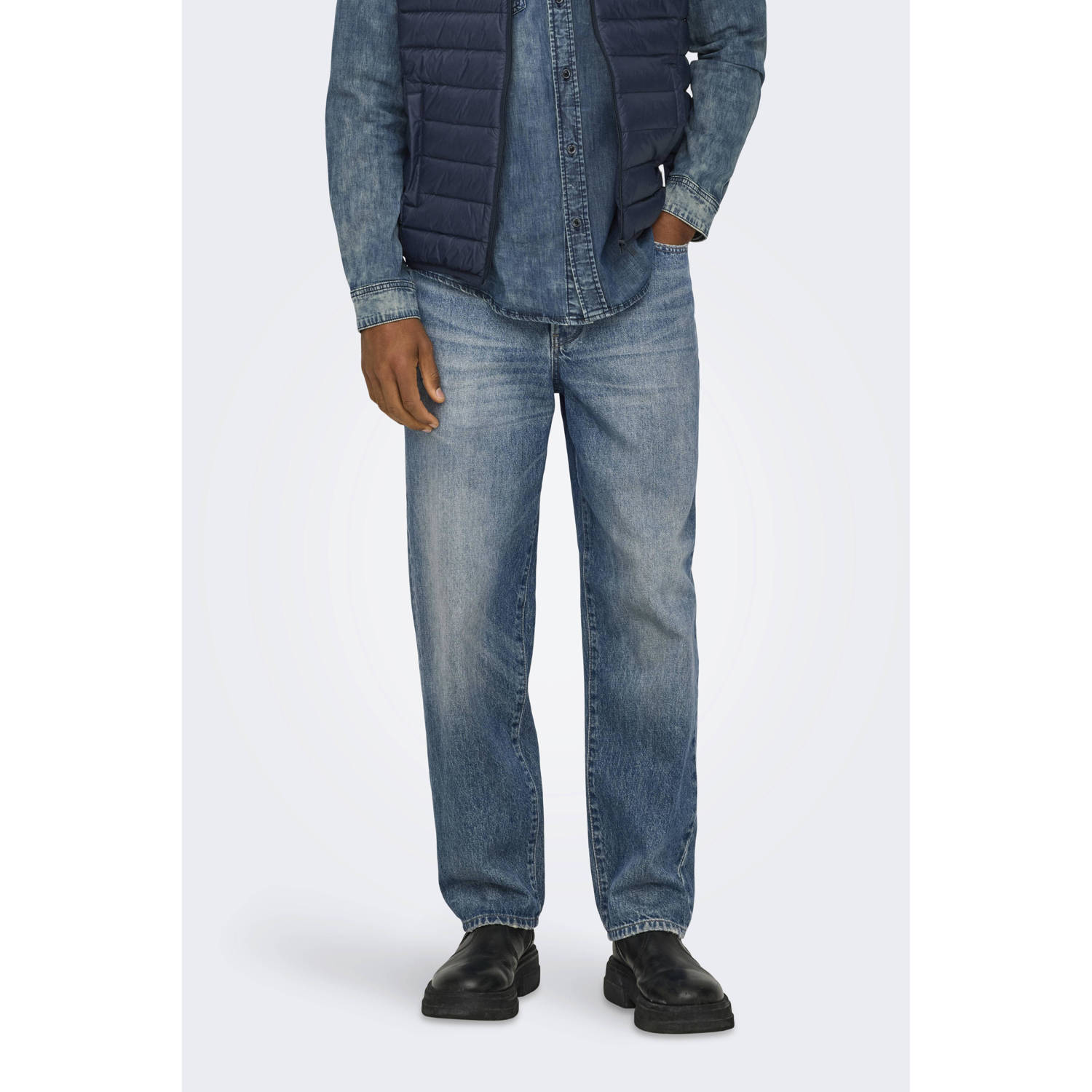 ONLY & SONS Regular fit jeans ONSEDGE STRAIGHT BROMO 0017 DOT DNM NOOS