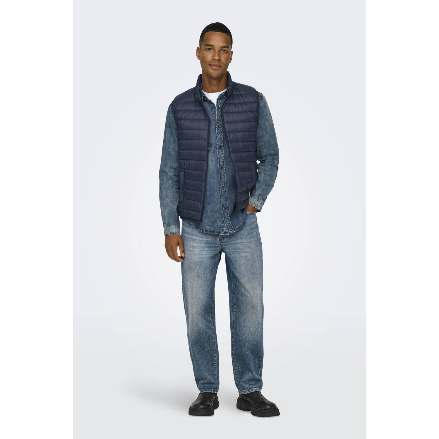 ONLY & SONS ONSEDGE straight jeans medium blue denim