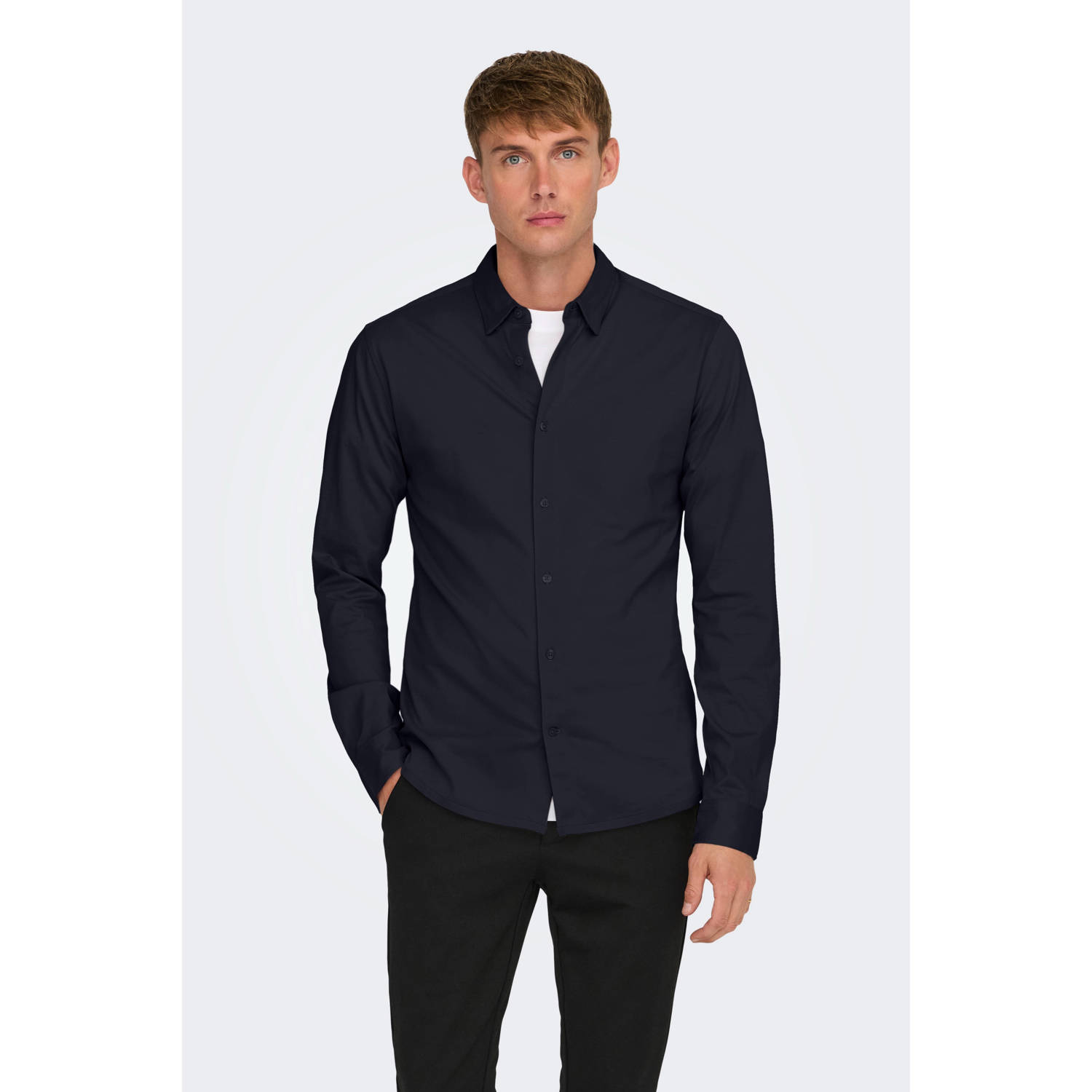 ONLY & SONS Overhemd met lange mouwen ONSROBIN B U LS STRETCH SHIRT NOOS
