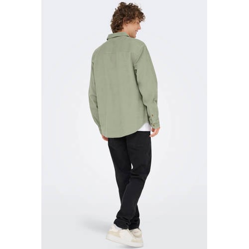 ONLY & SONS overshirt ONSALP groen afbeelding