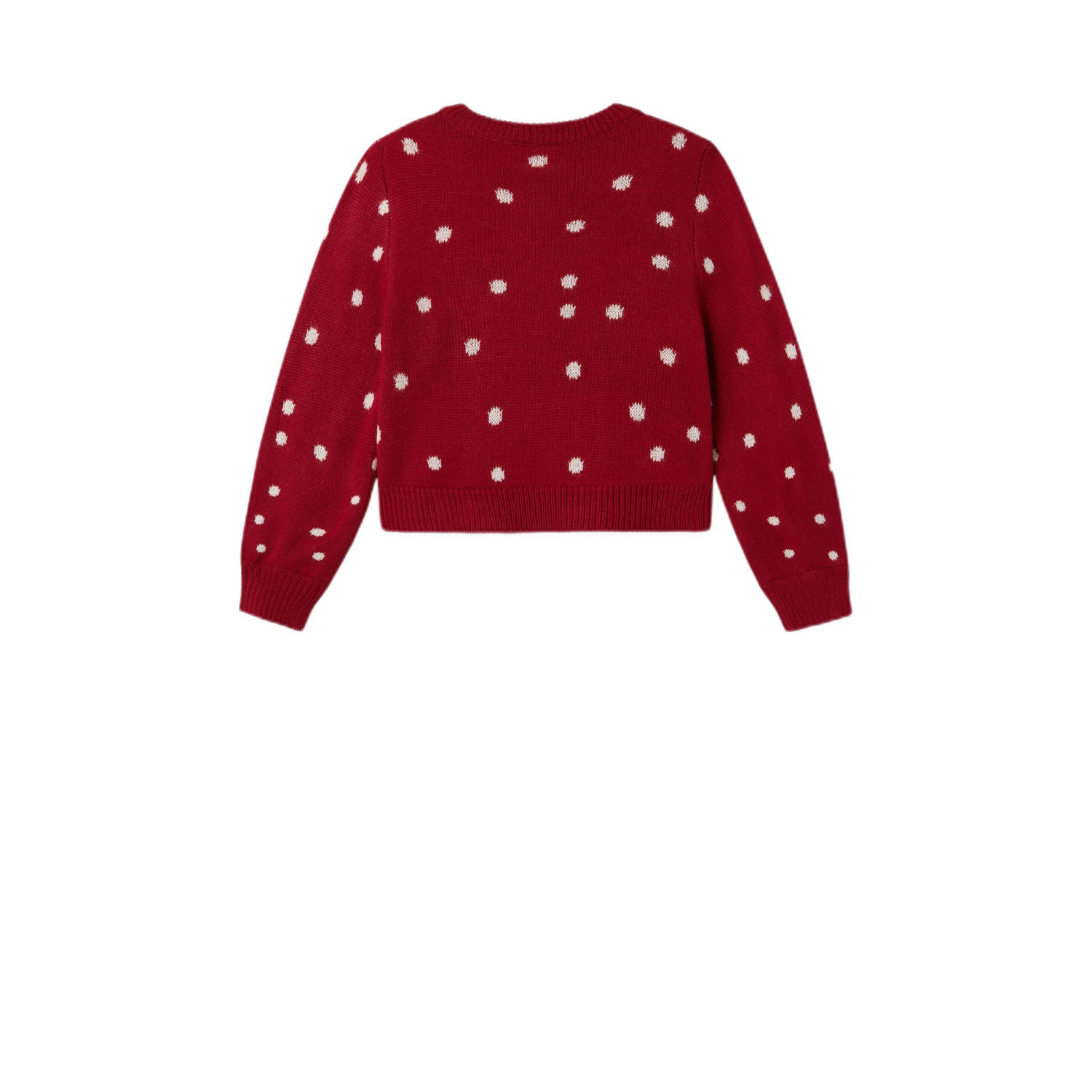 NAME IT KIDS kersttrui rood gebreid