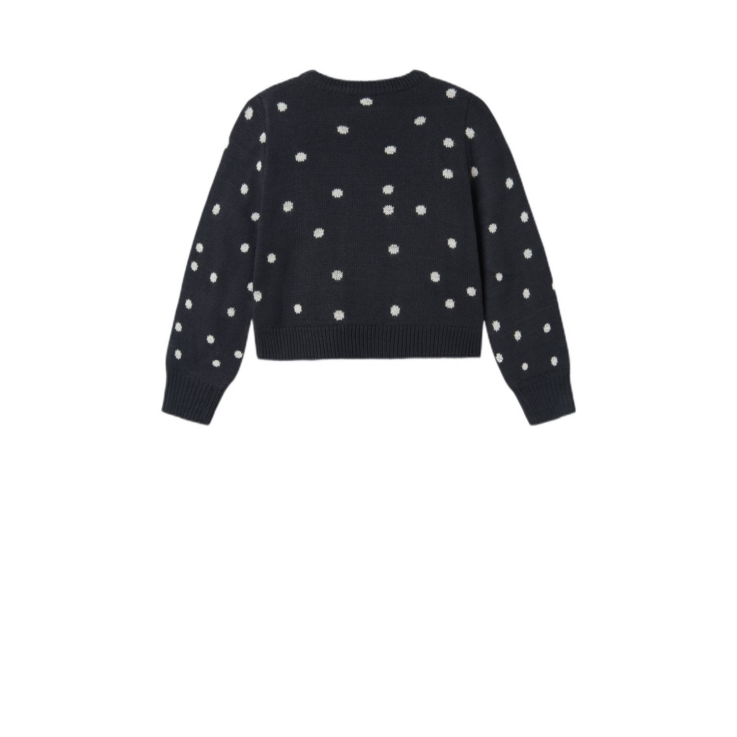 NAME IT KIDS kersttrui donkerblauw gebreid