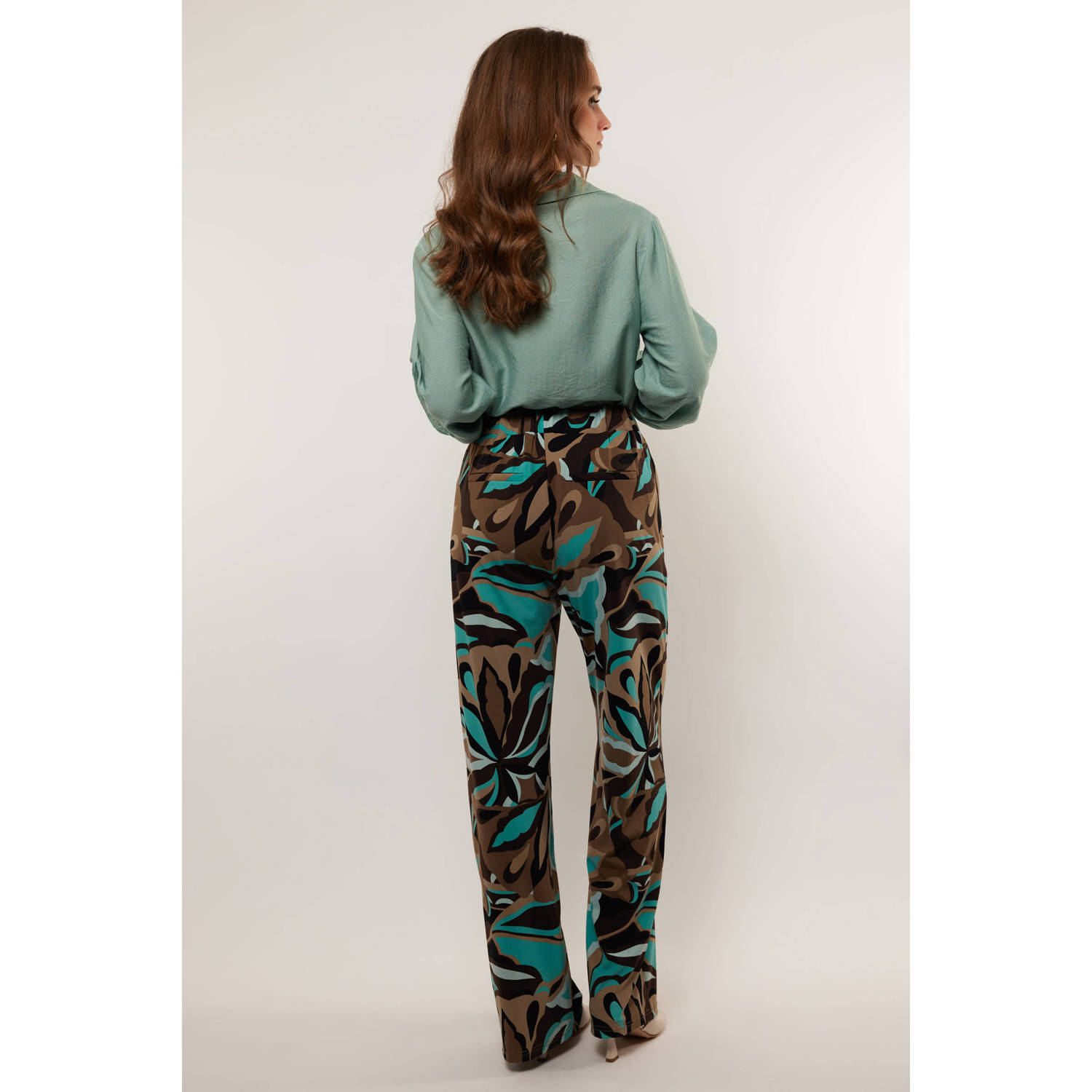 G-maxx wide leg regular waist broek multi