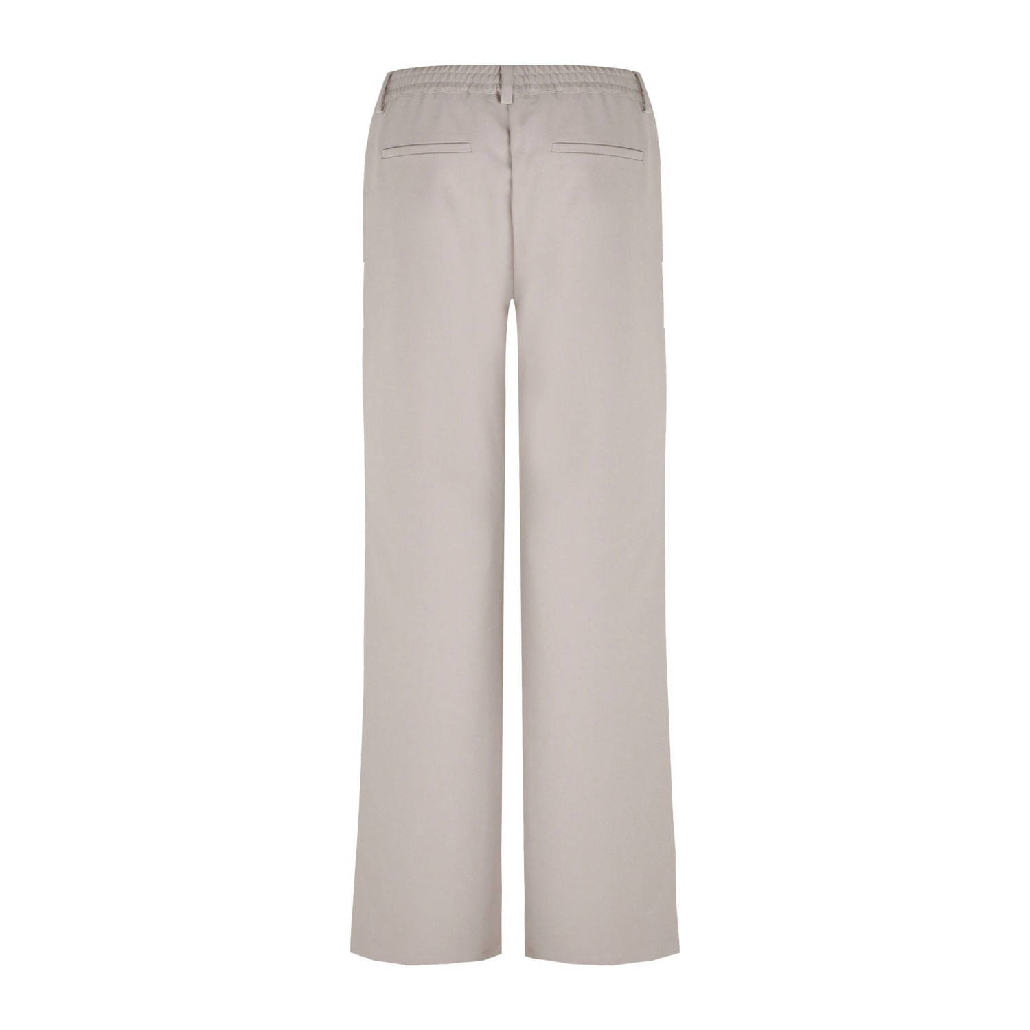 G-maxx X Froukje wide leg high waist broek beige