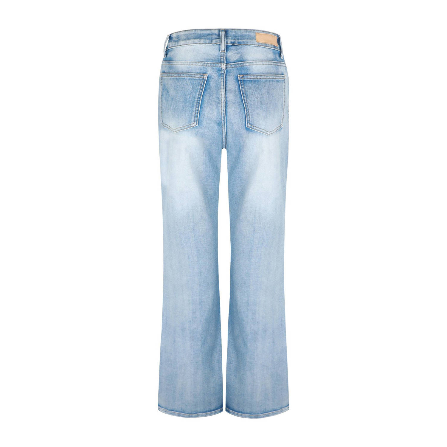 G-maxx X Froukje regular waist flared jeans light blue denim