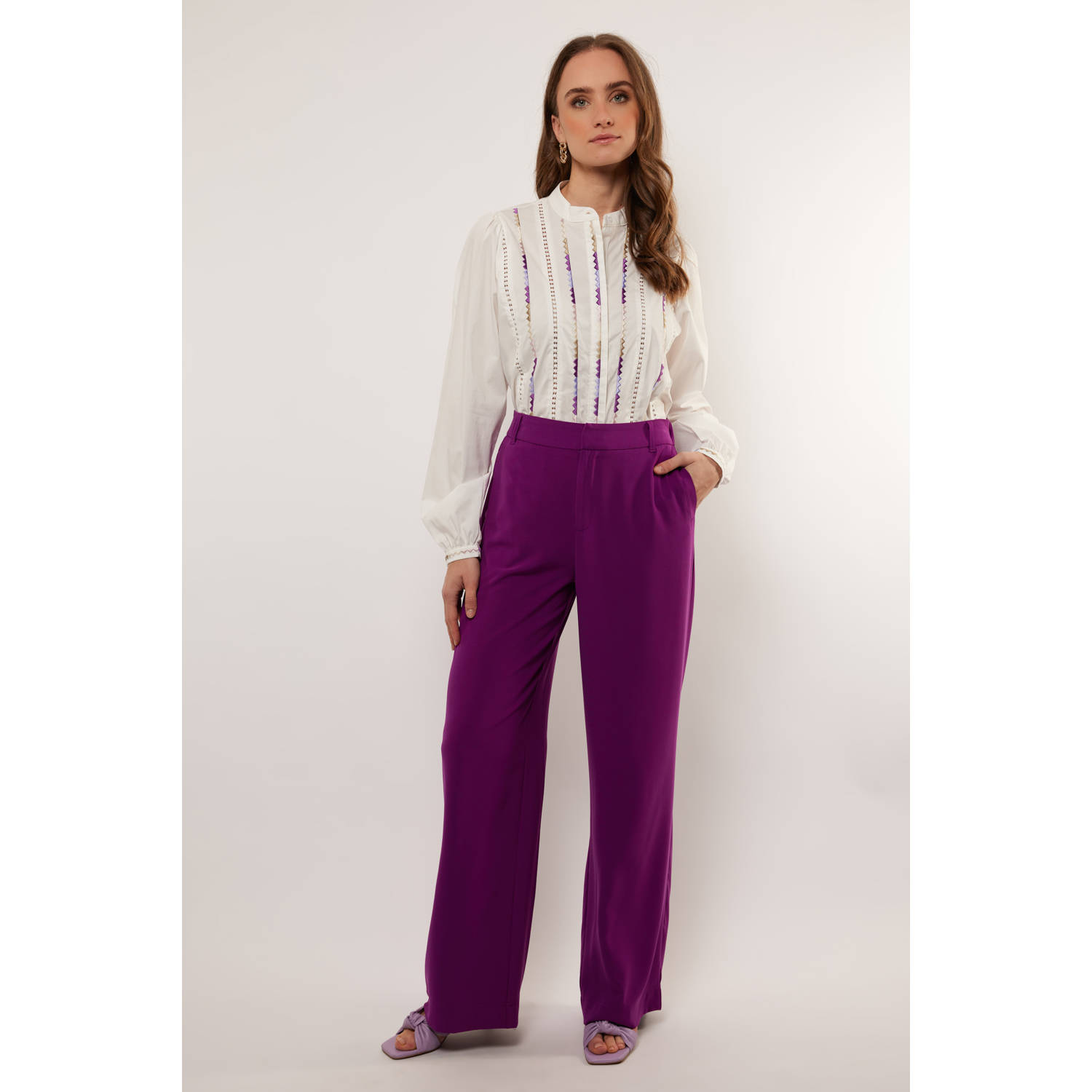 G-maxx wide leg broek Marije